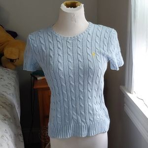 Light blue Ralph Lauren Sport shortsleeved sweater